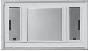 LARSON Storm Windows PREMIUM SERIES EXTERIOR STORM WINDOWS Picture Window Premium Features Choice of Clear Glass (L503) or Low-E Glass (L503E) Pre-punched mounting holes for easy installation