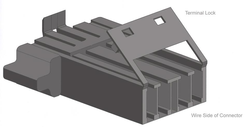 10 and A/C SECTION A in the Wire Index for specifics and year coverage. Before the old terminals can be removed, the terminal lock must be pulled up from the connector (See Figure 1).