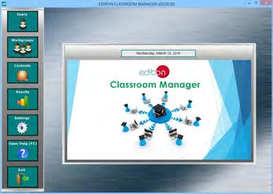 consists of an Instructor Software (EDIBON Classroom Manager -ECM-SOF) totally integrated with the Student Software (EDIBON Student Labsoft -ESL- SOF).
