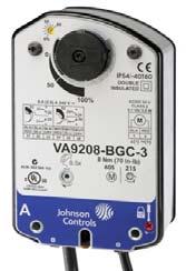 These bidirectional actuators are used to provide accurate positioning on Johnson Controls VG1000 Series 1-1/4, 1-1/2, and 2 in.