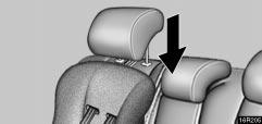 For instructions to install the child restraint system, see Child restraint system on page 116. 3. Replace the head restraint.