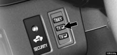 COMFORT ADJUSTMENT By repeating these two steps and pressing the remaining button, the driving position for another driver can be recorded.