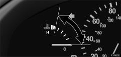 It is a good idea to keep the tank over 1/4 full. If the fuel level approaches E or the low fuel level warning light comes on, fill the fuel tank as soon as possible.