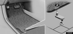 INTERIOR EQUIPMENT FLOOR MAT 14R024 14R025 Use a floor mat of the correct size.