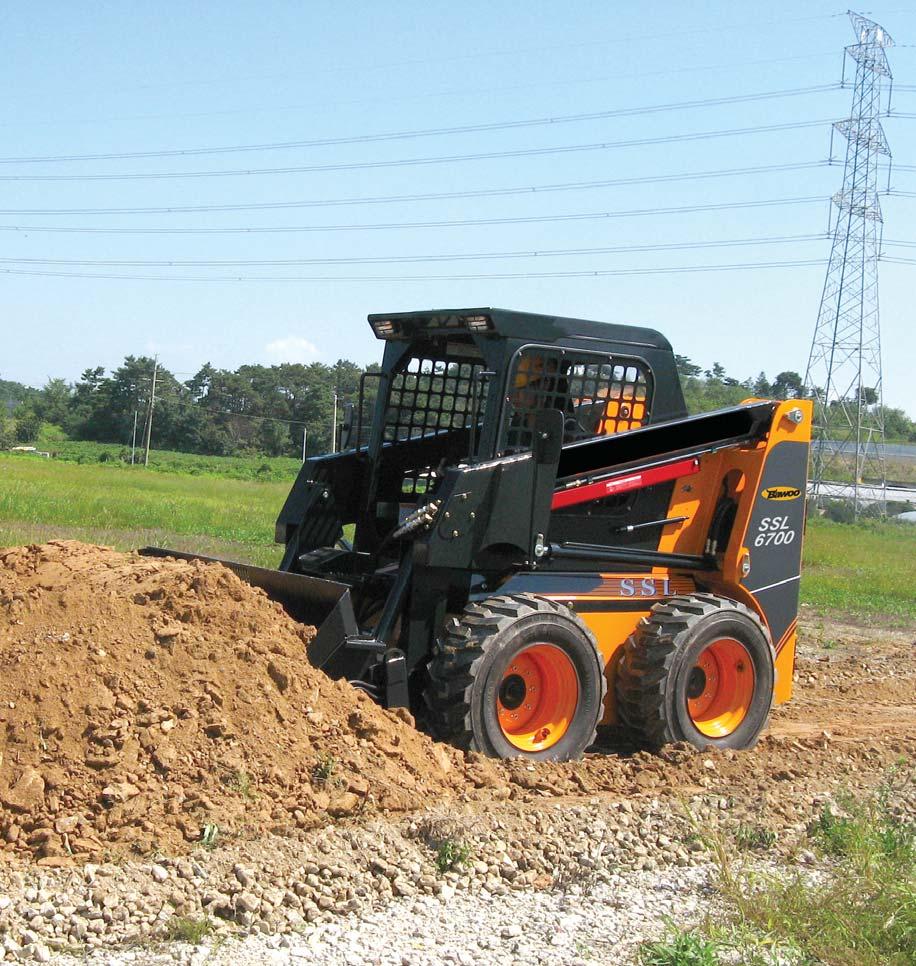 SSL Series SSL5700/6700/8700 SSL series are a great all-around skid steer loader, from paving to loading and more.