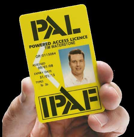 IPAF (International Powered Access Federation) is the internationally recognised standard for training on Powered Access equipment.