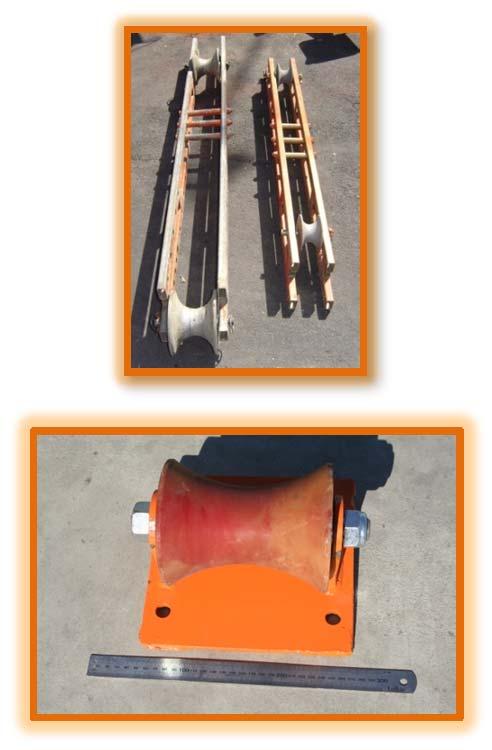 TRENCH ROLLERS & CONDUIT GUIDES 13-5 PIT ROLLERS 1500x190x190 Upper & lower roller Roller