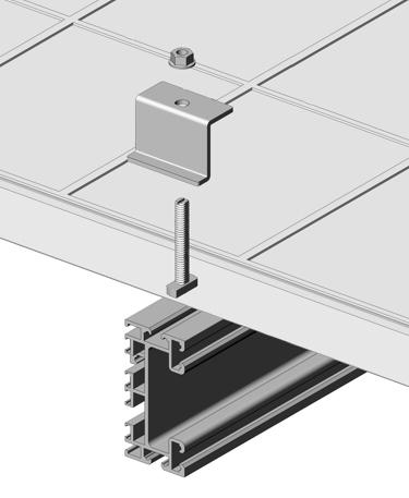 Installing Modules using RAD End and Mid Clamps: WARNING: Be certain that all Nuts on End and Mid Clamps are tightened and torqued to the stated values.