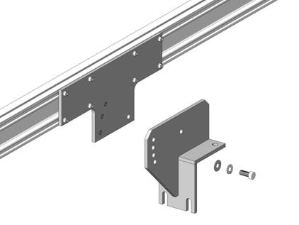 WARNING: The Rail Bracket must be secured to the Strongback Bracket using the hex/lock bolt as shown in figure 3-4. Failure to do so could lead to structural failure and or personal injury.