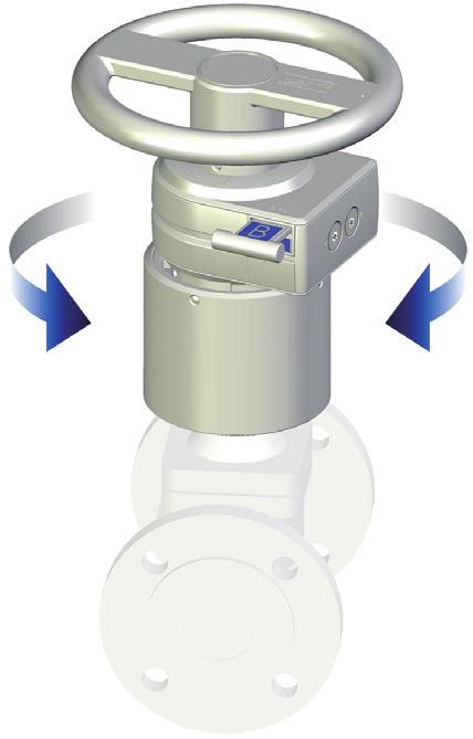 For this reason, the HSV-R valve interlocks are equipped with a count-release mechanism that adapts the locking action to the number of rotations required for corresponding final position.