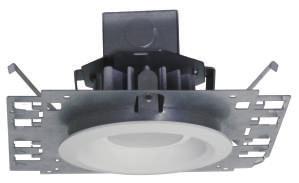 LEDH-NCR4ICA 120VAC LED DoB 4 Recessed Housing Down Light with Baffle Trim for IC type New Construction Applications 4 LED 7-3/8 (187mm) 3-1/2 (89mm) 7-1/8 (181mm) 4-15/16 (126mm) Ceiling Cut-out :