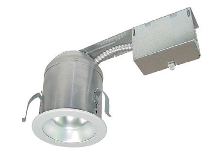 LEDH-RT4ICAR 120VAC LED DoB 4 IC/AIR-TIGHT Recessed Down Light for Remodeling 4 LED 12 (305mm) 5-5/8 (142.