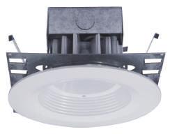 LEDH-NCR5ICA 120VAC LED DoB 5 Recessed Housing Down Light with Baffle Trim for IC type New Construction Applications 5 LED 7-3/8 (187mm) 3-7/8 (98mm) 7-1/8 (181mm) 7-1/4 (184mm) Ceiling Cut-out :