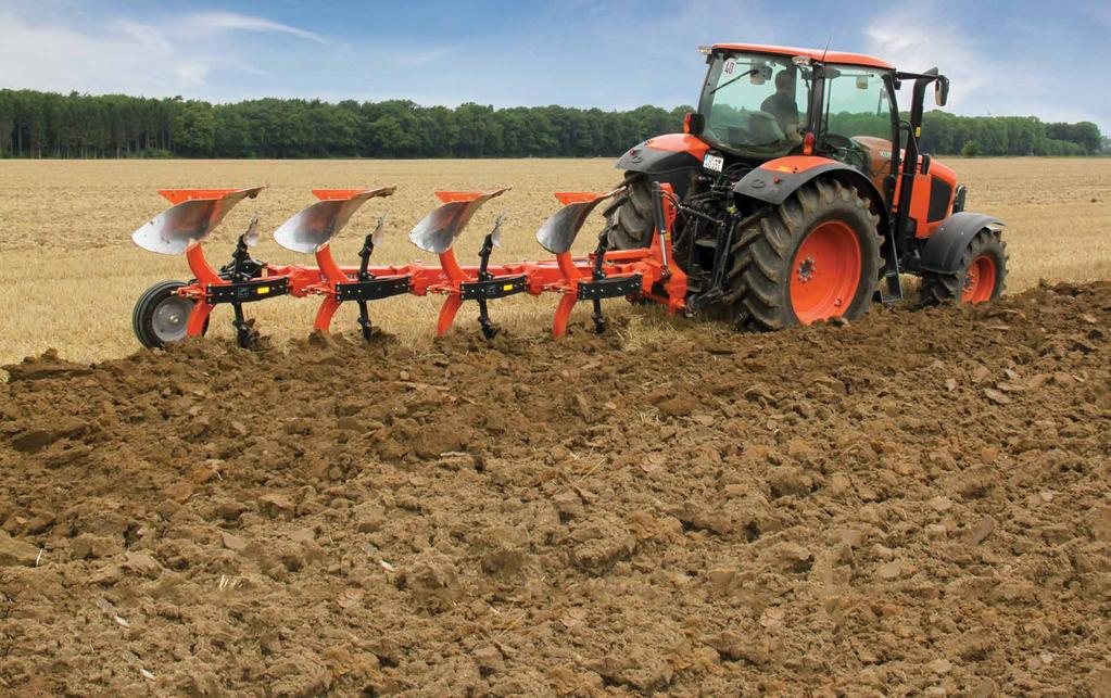 SOIL PREPARATION PLOUGHS PLOUGH ON THROUGH ALL THE BIG JOBS WITH IMPLEMENTS. The all-new Kubota Plough is designed to help you work the earth and rule the land.