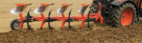 The standard Auto-line system guarantees the correct pull line at any time. Robust ploughs fitted with an induction heat treated one box section frame 150x150mm.