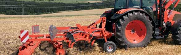 SPECIAL HEAT TREATMENT Kubota Implements find the perfect balance between weight and reliability.