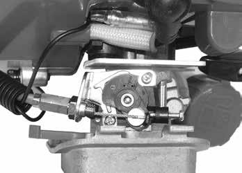 Tighten all clamp and retaining screws securely after making final adjustments. E J J E Throttle Linkage and Ignition Leads 1. Loosen the air cleaner cover knob and remove the air cleaner cover. 2.