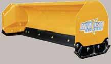 10-12 Widths Bucket mount or optional Q-tach to fit choice of loader Q-tach or direct fit to accept most makes of loaders 34 High Moldboard Reversible Cutting Edge, Spring-trip