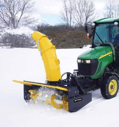Mechanical HANDLES ALL TYPES OF SNOW Powerful transmission with double PTO 540/1000 rpm or 540/2000 rpm and integrated rotation inverter.