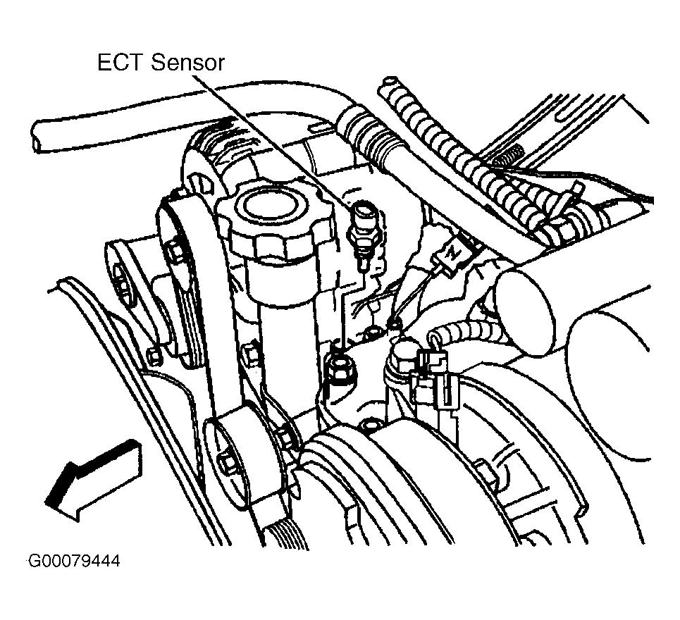 ENGINE CONTROLS - REMOVAL, OVERHAUL & INSTALLATION - 6.6L DIESEL... Page 8 of 41 ECT SENSOR Removal & Installation Turn OFF the engine.
