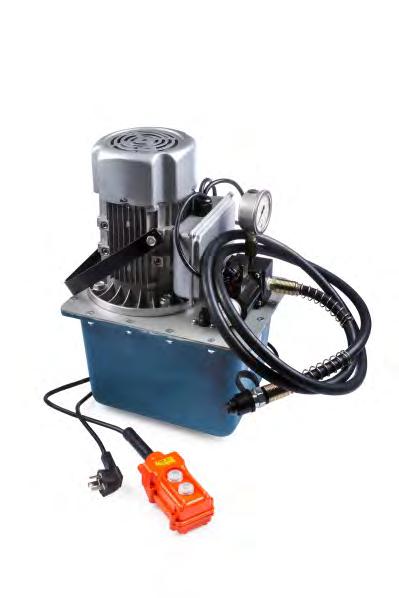 Hydraulic Pump Hydraulic Pump RE-700 Hydraulic electric pump 2-meter remote control cable provides safety and convenience Electromagnetic valve control the hydraulic pump Oil
