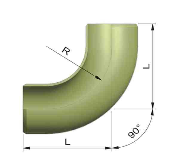 C41 Radiused Bends D / E / N / B Radiused Bend 90 Radiused Bend 45 Radiused bends are glass fiber reinforced and produced to DIN 16966 part 2 on the basis of UP and vinylester