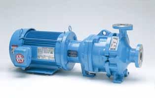 Goulds 396 EZMAG Chemical Process Pump Capacities to 700 gpm (160 m3/h) Heads to 60 ft (189 m) Temperatures to 535 F (80 C) Pressures to 75 PSIG Performance Features Extended Pump Life Sealless