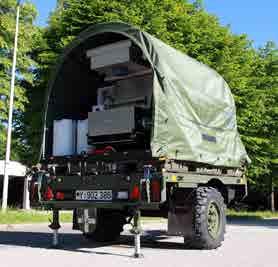 The GEROH development department is able to fulfil the special requirements of military customers. GEROH delivers high-capacity standard solutions as well as special customized trailer systems.