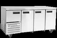 underbar fridges - gastronorm gastranorm - stainless steel door range QUB3G QUB4G