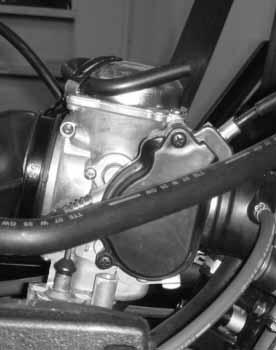 remove the throttle valve cover.