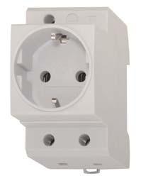ACCESORIES FOR SWITCHBOARDS DIN power sockets Pin - type - insulators for indoor - use Connection diagrams pockets