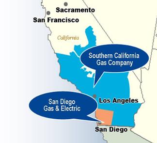 About SDG&E SDG&E is a California regulated public utility with 3.4 million consumers through 1.4 million electric meters and 840,000 natural gas meters in San Diego and southern Orange counties.