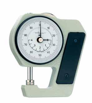 The Pocket Dial Thickness Gauge JZ 15 distinguishes itself distinctly by its up to date and ergonomical design. The Pocket Dial Thickness Gauge JZ 15 is equipped with plastic insulating plates.