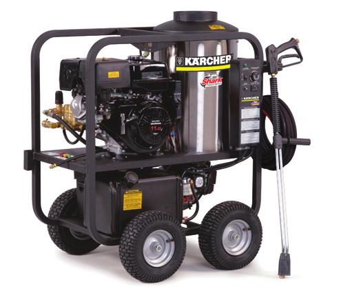 Hot Water Gas Powered Diesel Heated Liberty HDS P/Pe Cage These portable gas-powered hot water units are built using heavy-duty components and rugged steel chassis to withstand the most rigorous