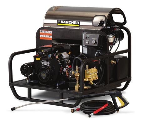 Hot Water Gas or Diesel Powered Diesel Heated Liberty HDS Pe/De Cage Kärcher Series oil-fired skids are the workhorses of the pressure washer industry. Delivering up to 5.