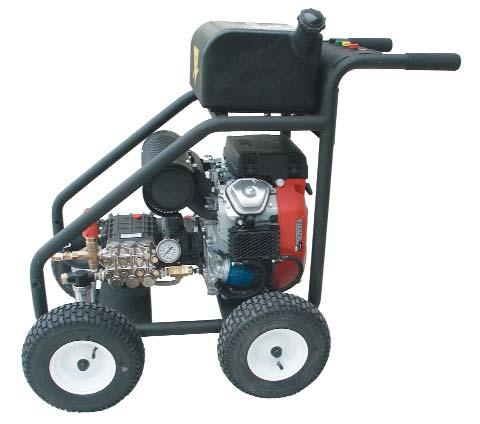 with tube Battery not included on gas models with electric start 3000BM, 3000HM and 4000BM Master Frame Electric Models Pump Dimensions Ship Model PSI/bar GPM/lpm HP Voltage /amp/phase Max. Temp.