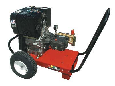 2006CSLIT.qxd 2/10/2006 9:35 AM Page 12 Cold Water Pressure Washers X Cart Style Cold Water Diesel Driven Models Triplex plunger pump with ceramic plungers and stainless steel valves.