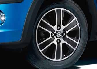 (Note: fitment of this wheel requires usage of the Celerio s original equipment wheel nuts) MARS alloy wheel, black and polished finish