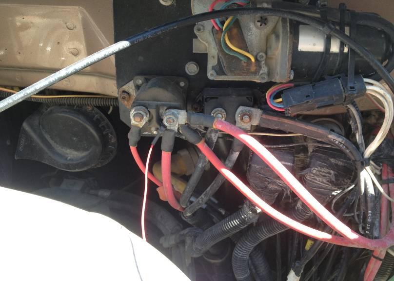 7) Route the power and ground wires to the alternator