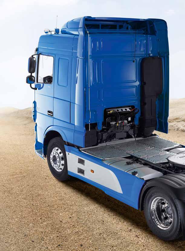 Components such as fuel tanks, batteries, the EAS unit, the AdBlue tank and the