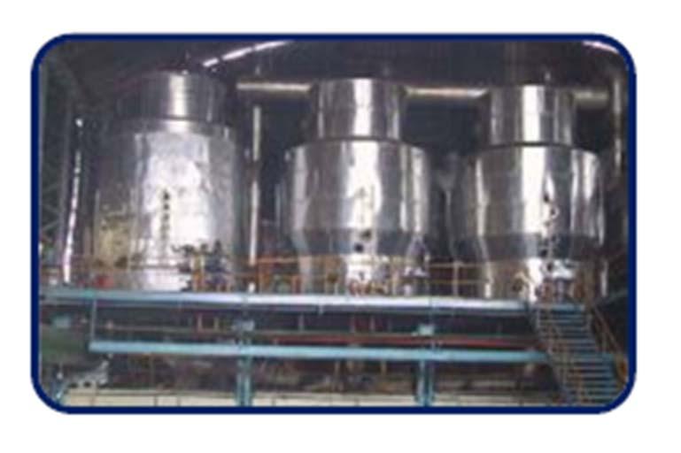 Crystallization In the Cans (Vacuum recipient of only one effect) is produced the brew mass compound for