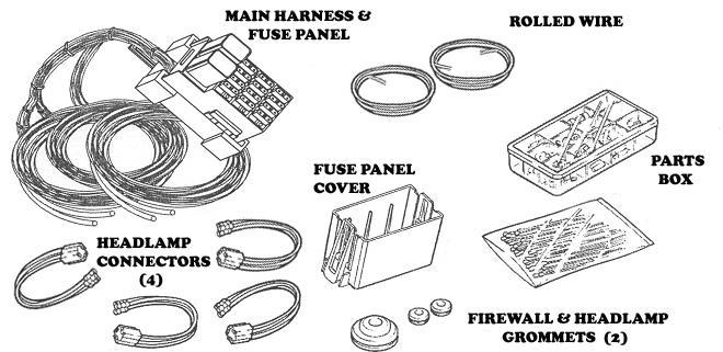 2.0 ABOUT THESE INSTRUCTIONS The contents of these instructions are divided into major Sections, as follows: 1.0 Introduction 2.0 About These Instructions 3.0 Contents of Painless Wire Harness Kit 4.