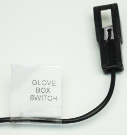 This switch acts just like the driver and passenger door jamb switches as this switch provides a ground source from the switch to the light mounted on top of the glove box.