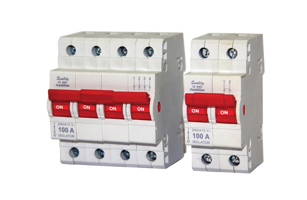 ISOLTOR SWITCHING DEICES They are switch disconnectors with independent manual operation, capable of makin, carryin and breakin currents under normal circuit conditions, which may includes operatin