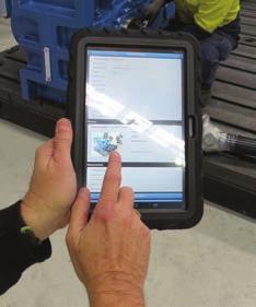 The tablet will automatically send this report, once the service department
