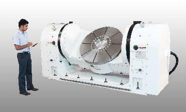LARGE SIZE DEEP TILTING ROTARY TABLE Features: Swing Dia.