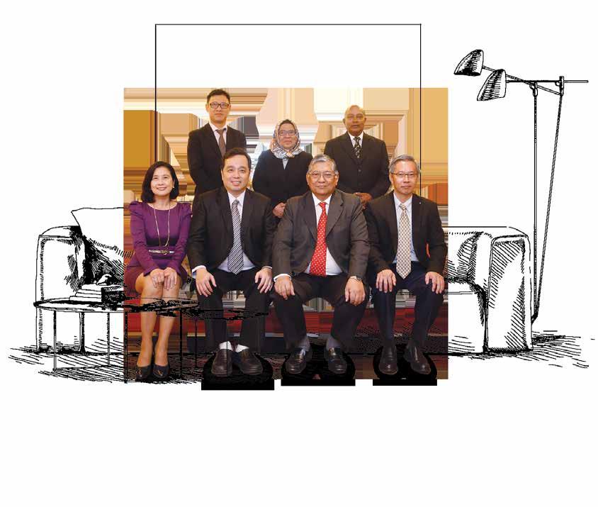 10 RHONE MA HOLDINGS BERHAD ANNUAL REPORT 2017 BOARD OF DIRECTORS FRONT from left to right Dr. Yip Lai Siong Executive Director / Group Marketing & Technical Director Dr.