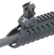 AR-15 Mounts directly to a railed, reduced height gas block, providing secure and solid sight attachment to barrel.