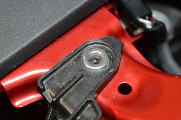 16. Locate the other end of the crankcase ventilation hose on the air intake tube.