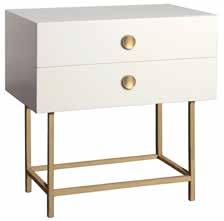 Side Tables GINGKO K130L GINGKO LAMP TABLE HARDWARE DETAIL Overall: W 27 D 18 H 27 Materials: Luxury Composite Standard Features: Satin Brass Base and Hardware (metallic paint, MIY paint in pristine